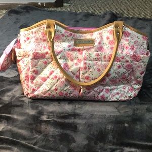 Laura Ashley floral and paisley diaper bag